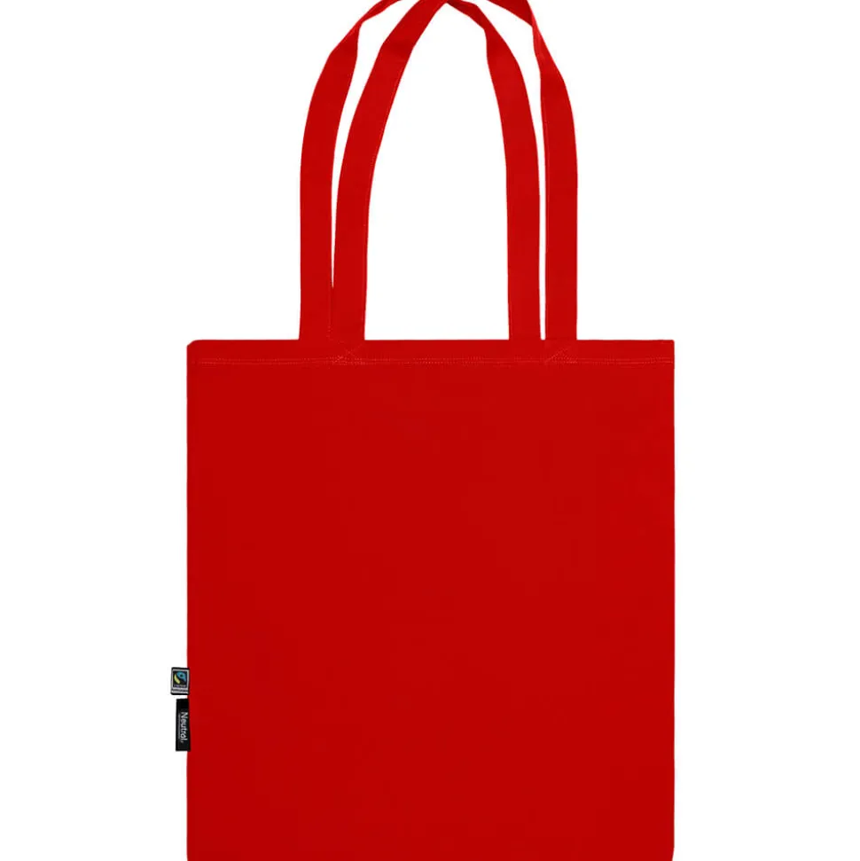Bio Stofftasche mit langen Henkeln Fairtrade