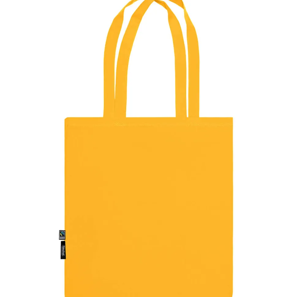 Bio Stofftasche mit langen Henkeln Fairtrade
