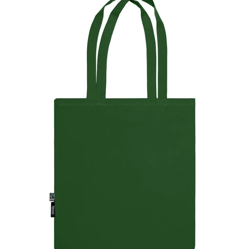 Bio Stofftasche mit langen Henkeln Fairtrade