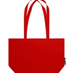 Breite Bio Stofftasche mit langen Henkeln Fairtrade
