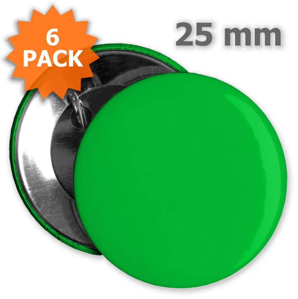 Button 25 mm - 6 Stück