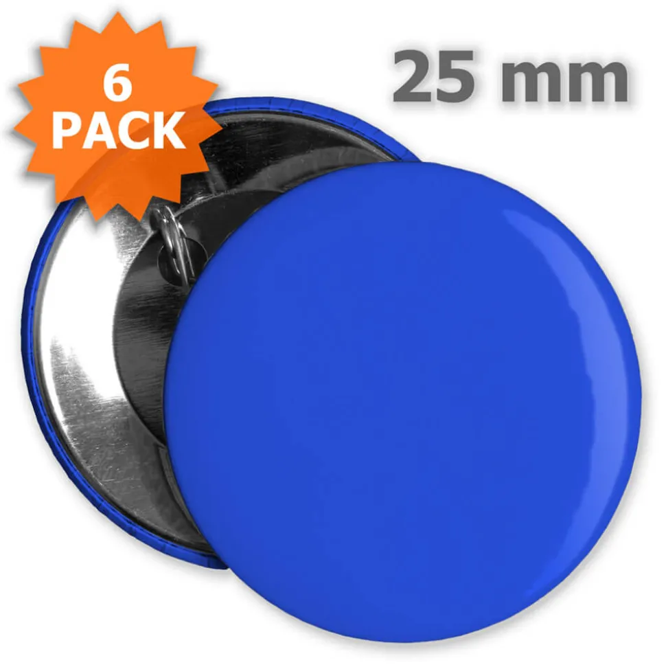 Button 25 mm - 6 Stück