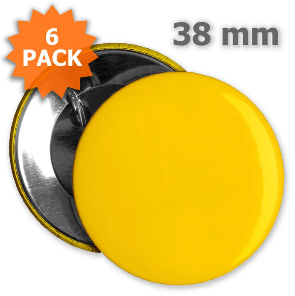 Button 38 mm - 6 Stück