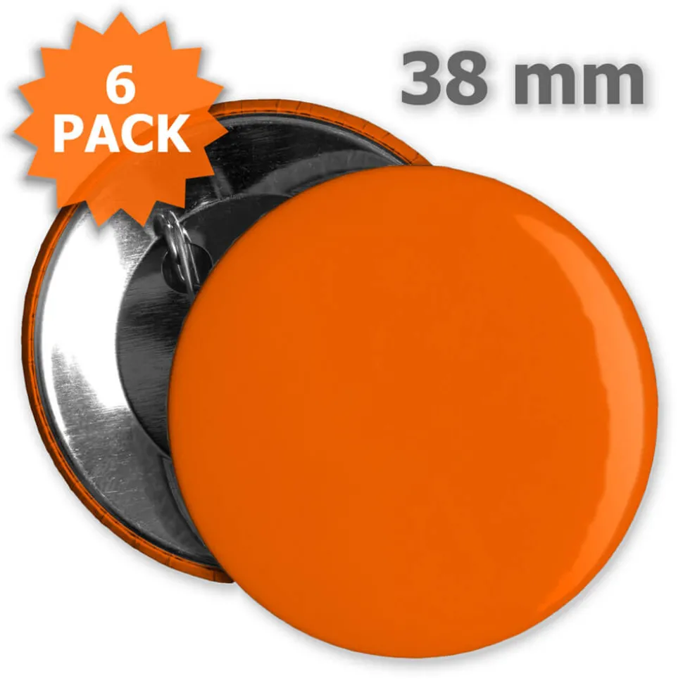 Button 38 mm - 6 Stück