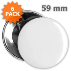 Button 59 mm - 6 Stück