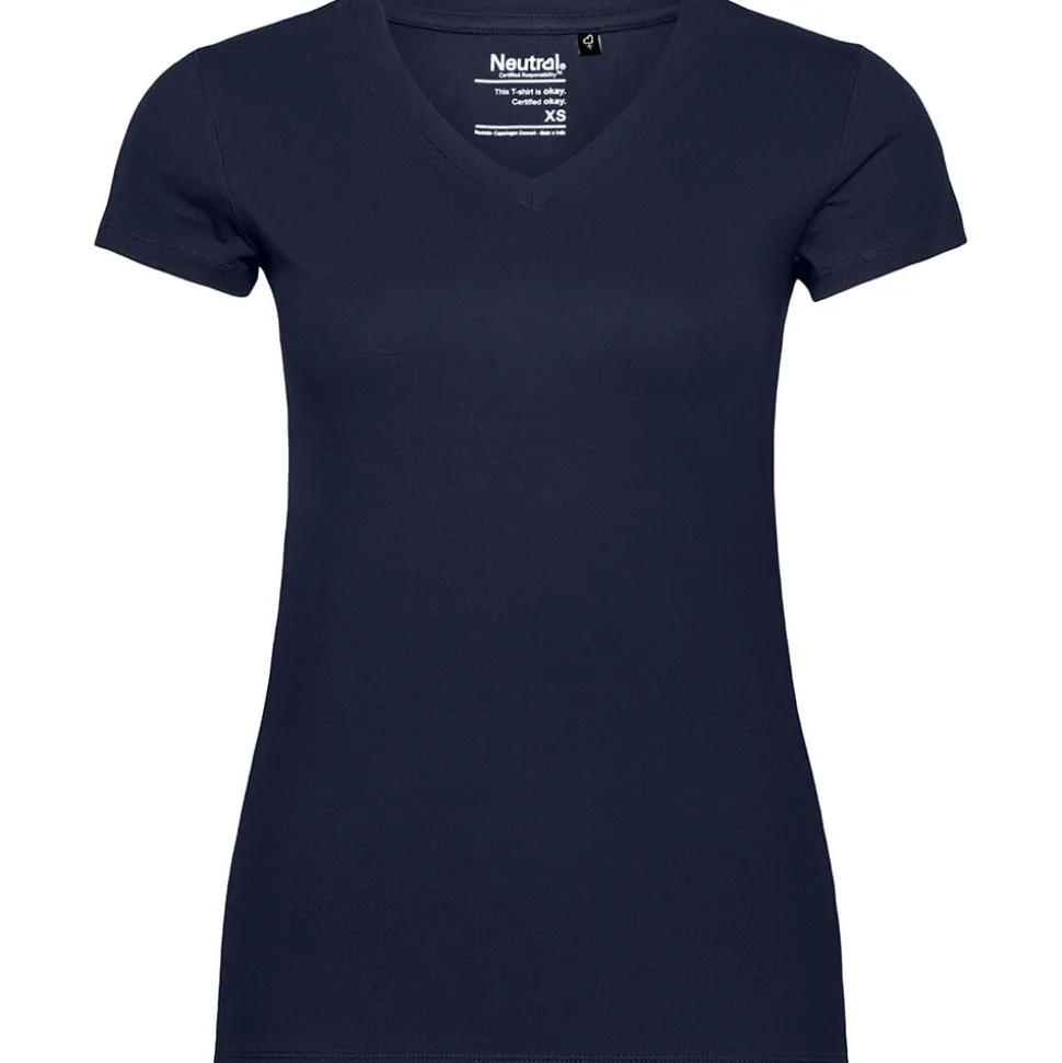 Frauen Bio-T-Shirt mit V-Ausschnitt