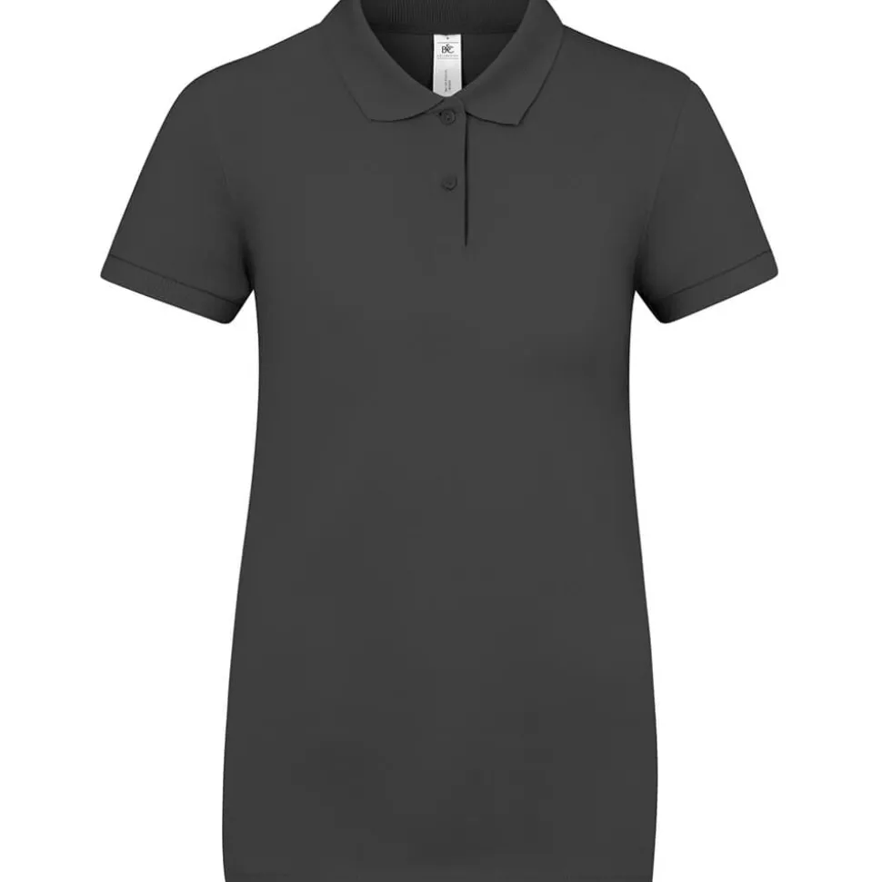 Frauen Fein-Piqué Poloshirt 210