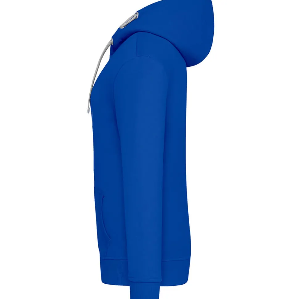 Frauen Kontrast Kapuzen-Sweatjacke - Fair4All