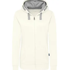 Frauen Kontrast Kapuzen-Sweatjacke - Fair4All