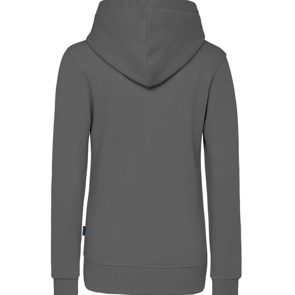 Frauen Kontrast Kapuzen-Sweatjacke - Fair4All