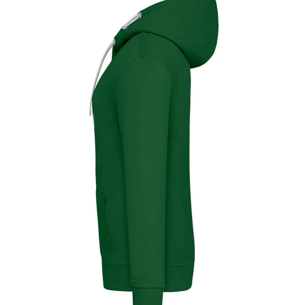 Frauen Kontrast Kapuzen-Sweatjacke - Fair4All
