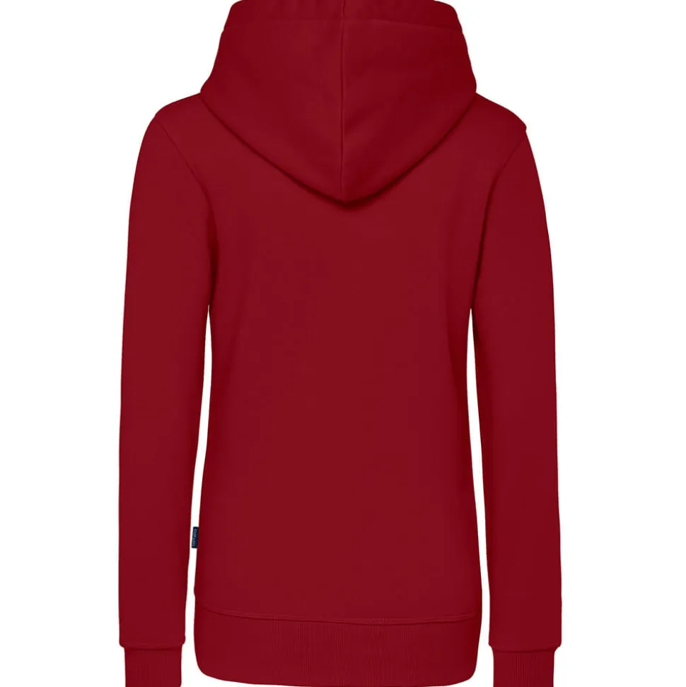 Frauen Kontrast Kapuzen-Sweatjacke in Übergröße - Fair4All