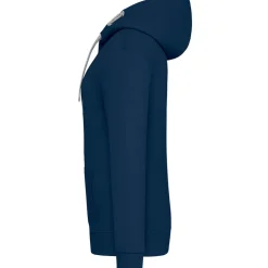 Frauen Kontrast Kapuzen-Sweatjacke in Übergröße - Fair4All
