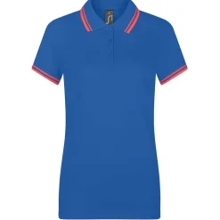 Frauen Kontrast Poloshirt Pasadena