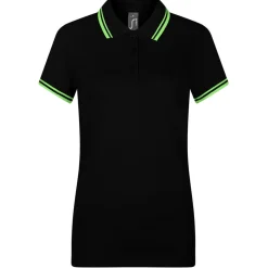 Frauen Kontrast Poloshirt Pasadena