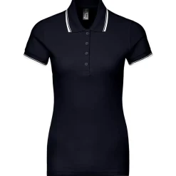 Frauen Kontrast Poloshirt Practice