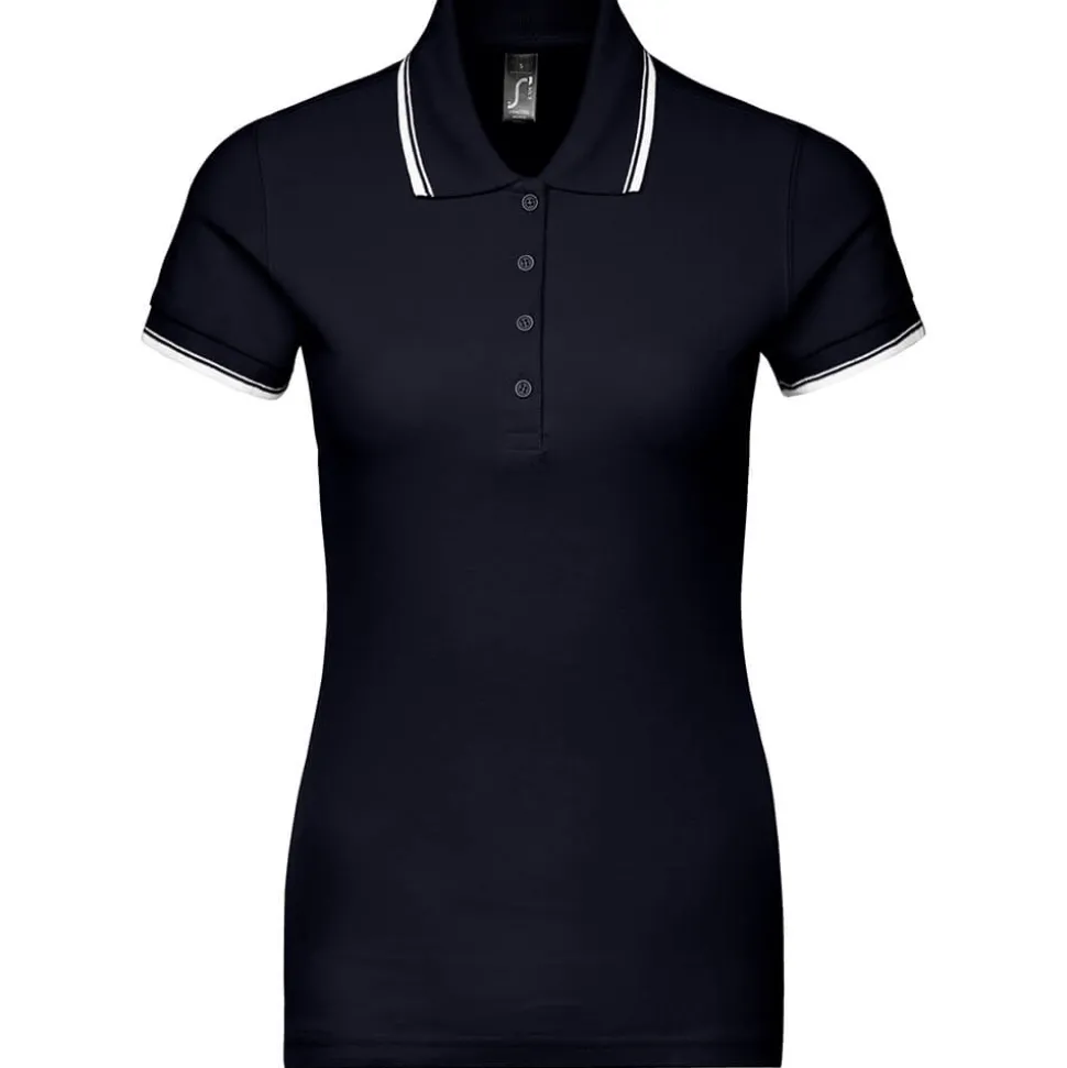 Frauen Kontrast Poloshirt Practice