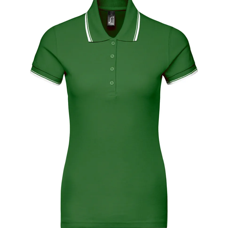 Frauen Kontrast Poloshirt Practice