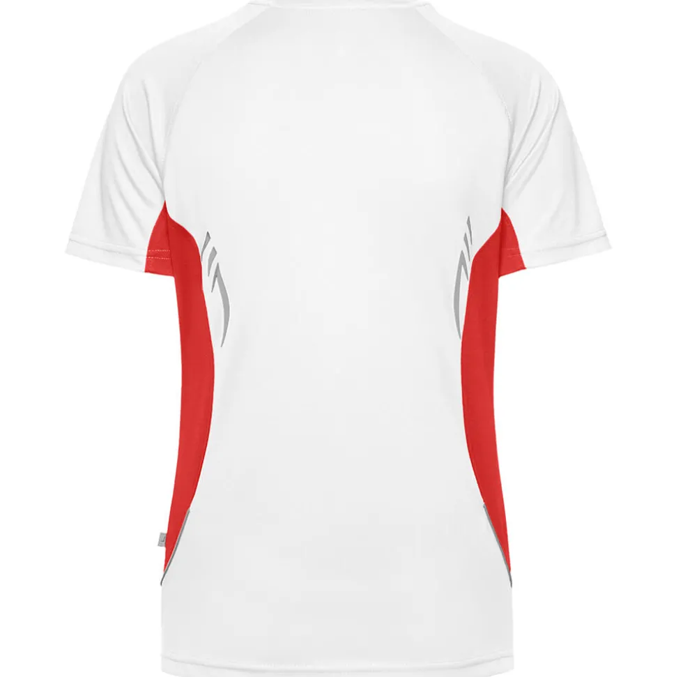 Frauen Kontrast V-Ausschnitt TOPCOOL® Laufshirt