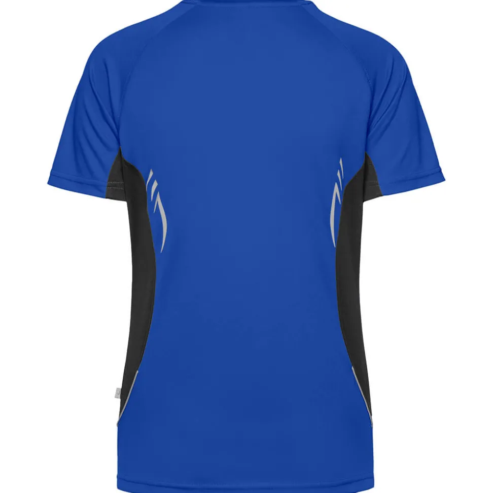 Frauen Kontrast V-Ausschnitt TOPCOOL® Laufshirt