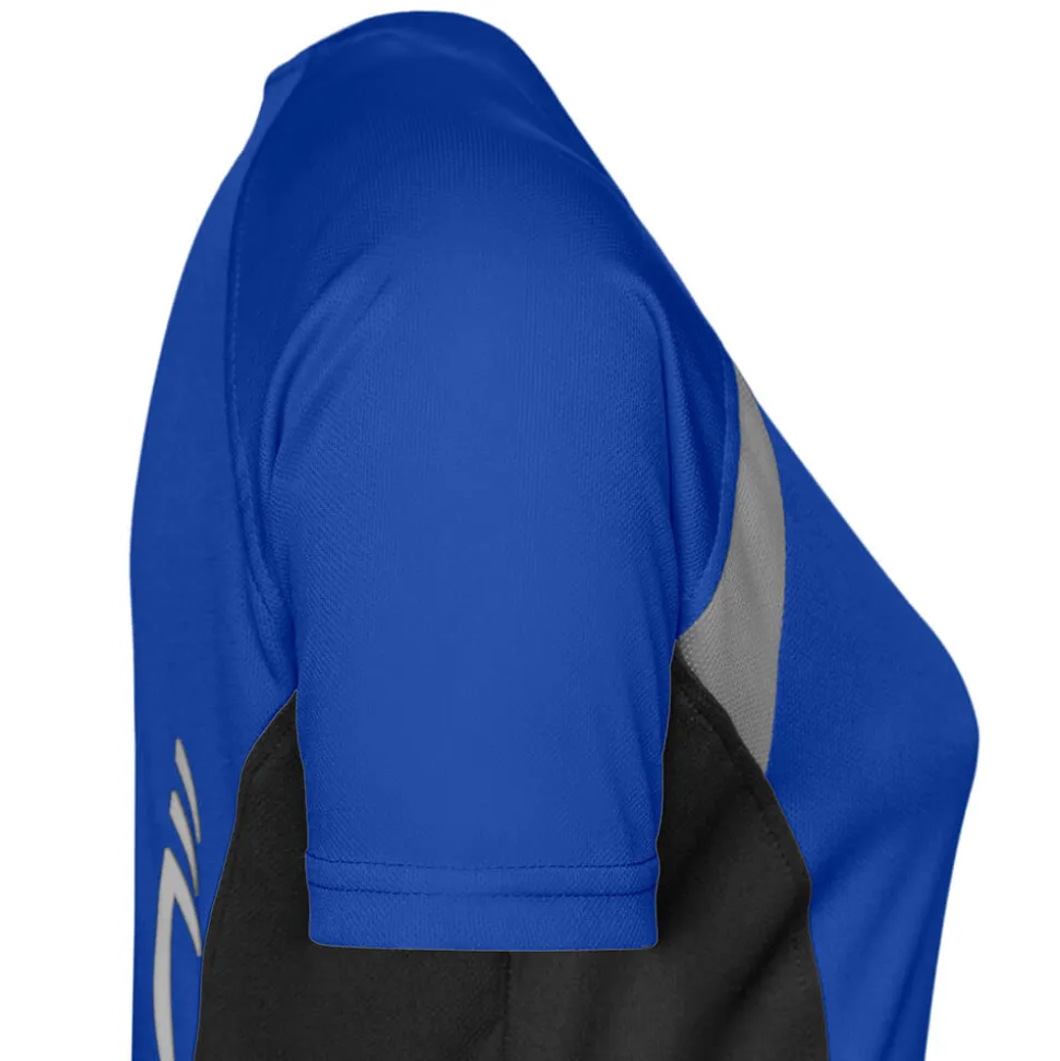 Frauen Kontrast V-Ausschnitt TOPCOOL® Laufshirt
