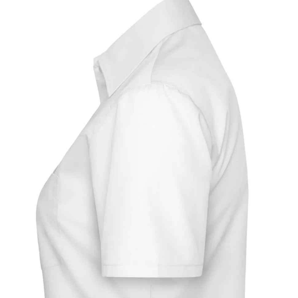 Frauen Kurzarm Popeline-Bluse