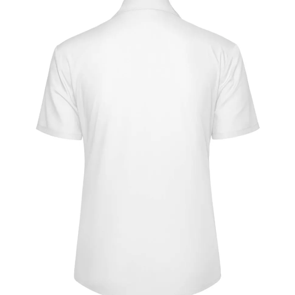 Frauen Kurzarm Popeline-Bluse