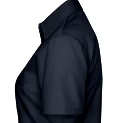 Frauen Kurzarm Popeline-Bluse