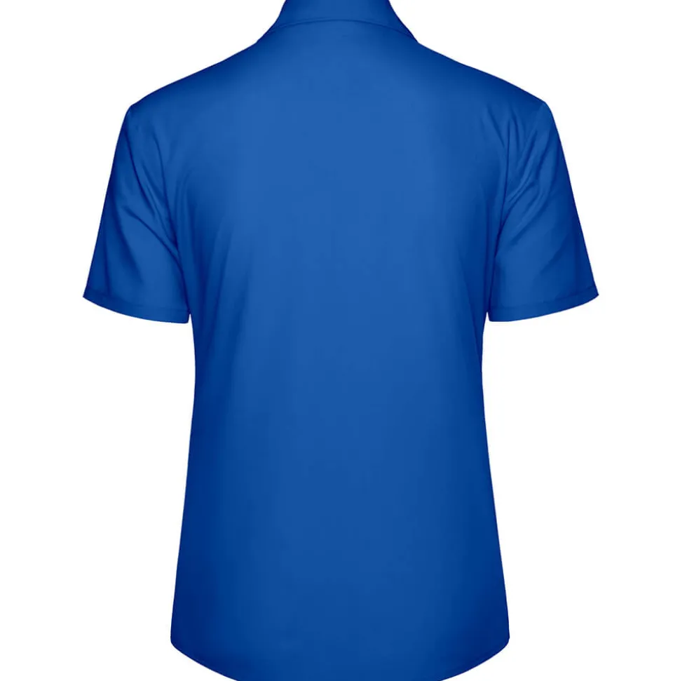Frauen Kurzarm Popeline-Bluse