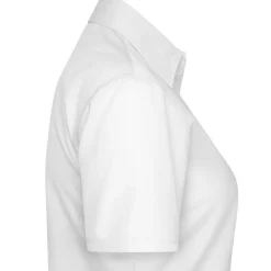 Frauen Kurzarm Popeline-Bluse in Übergröße