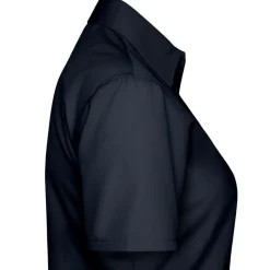 Frauen Kurzarm Popeline-Bluse in Übergröße
