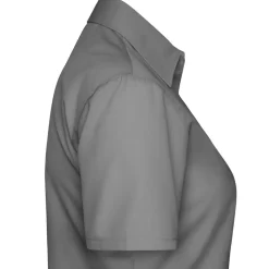 Frauen Kurzarm Popeline-Bluse in Übergröße