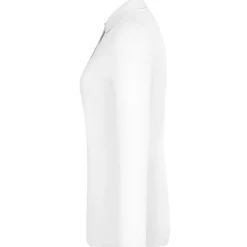 Frauen Langarm Fein-Piqué Poloshirt 180