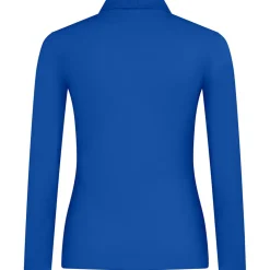 Frauen Langarm Fein-Piqué Poloshirt 180