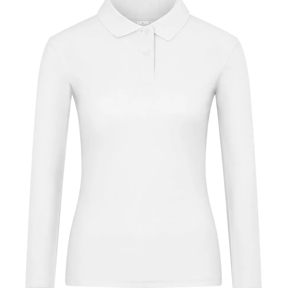 Frauen Langarm Piqué Poloshirt ID.001