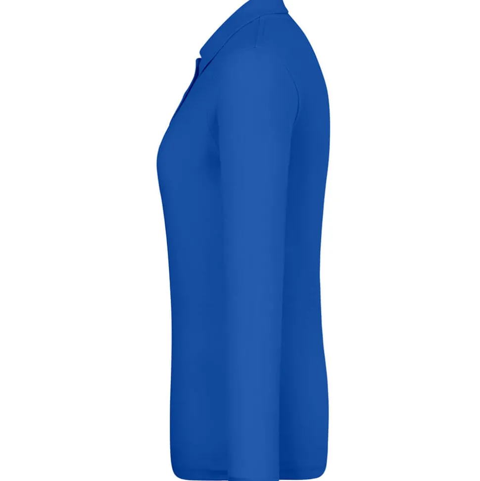 Frauen Langarm Piqué Poloshirt ID.001