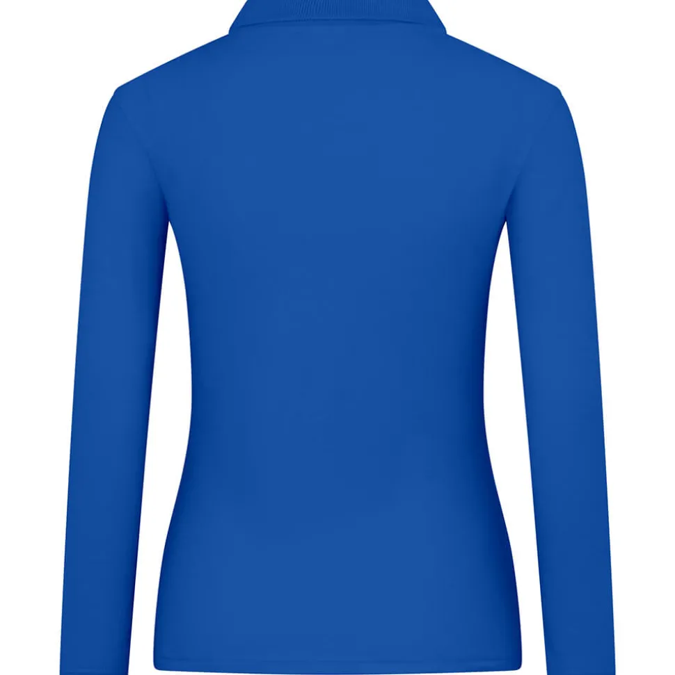 Frauen Langarm Piqué Poloshirt ID.001