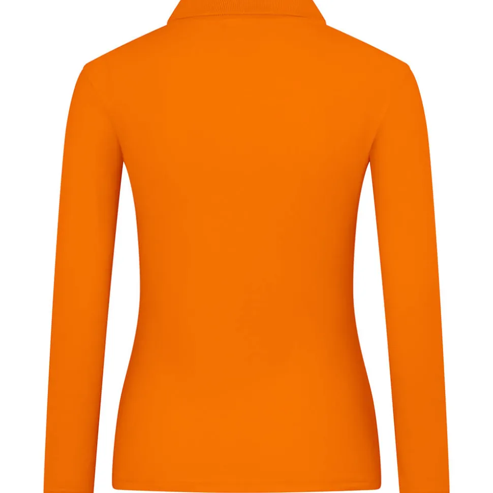Frauen Langarm Piqué Poloshirt ID.001