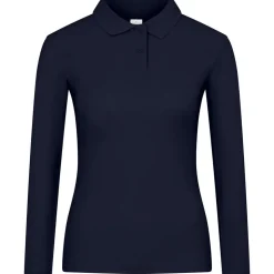 Frauen Langarm Piqué Poloshirt ID.001