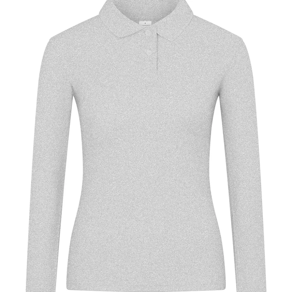 Frauen Langarm Piqué Poloshirt ID.001