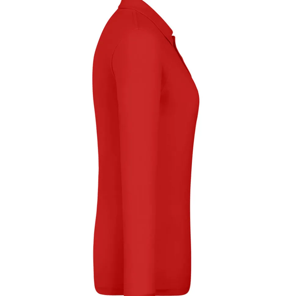 Frauen Langarm Piqué Poloshirt ID.001