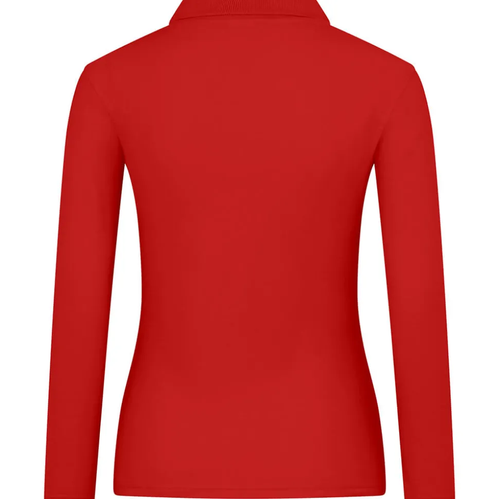 Frauen Langarm Piqué Poloshirt ID.001