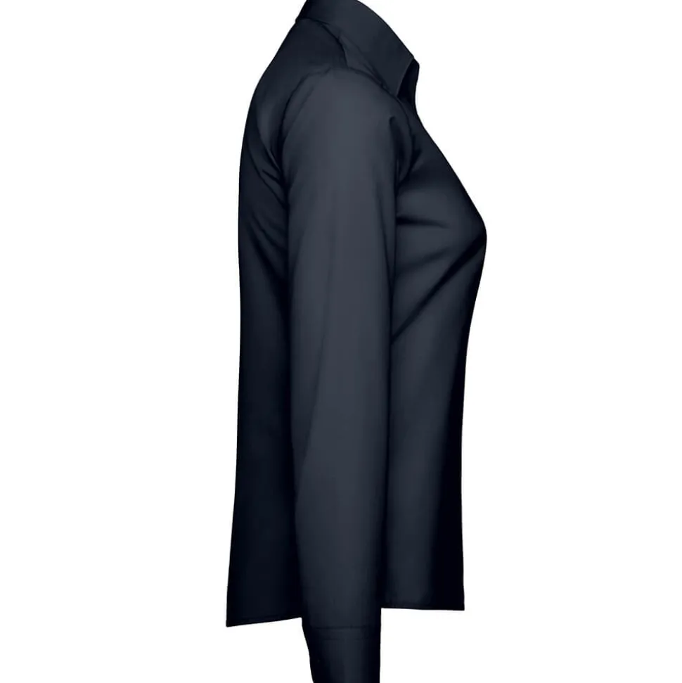 Frauen Langarm Popeline-Bluse