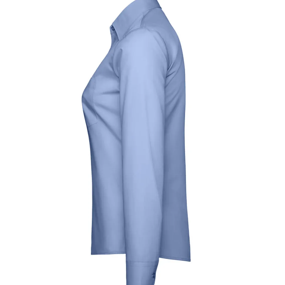 Frauen Langarm Popeline-Bluse