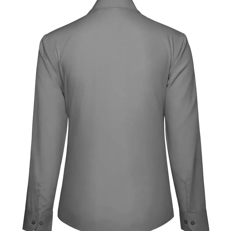 Frauen Langarm Popeline-Bluse