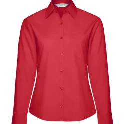 Frauen Langarm Popeline-Bluse