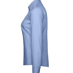 Frauen Langarm Popeline-Bluse in Übergröße
