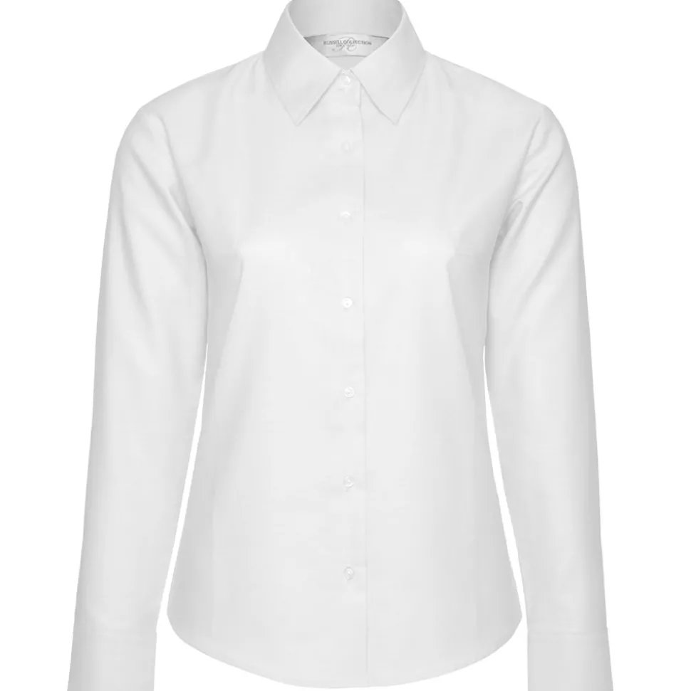 Frauen Oxford Langarmbluse