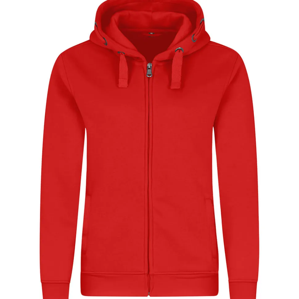 Frauen Premium Kapuzen-Sweatjacke 70/30 Mischgewebe in Übergröße