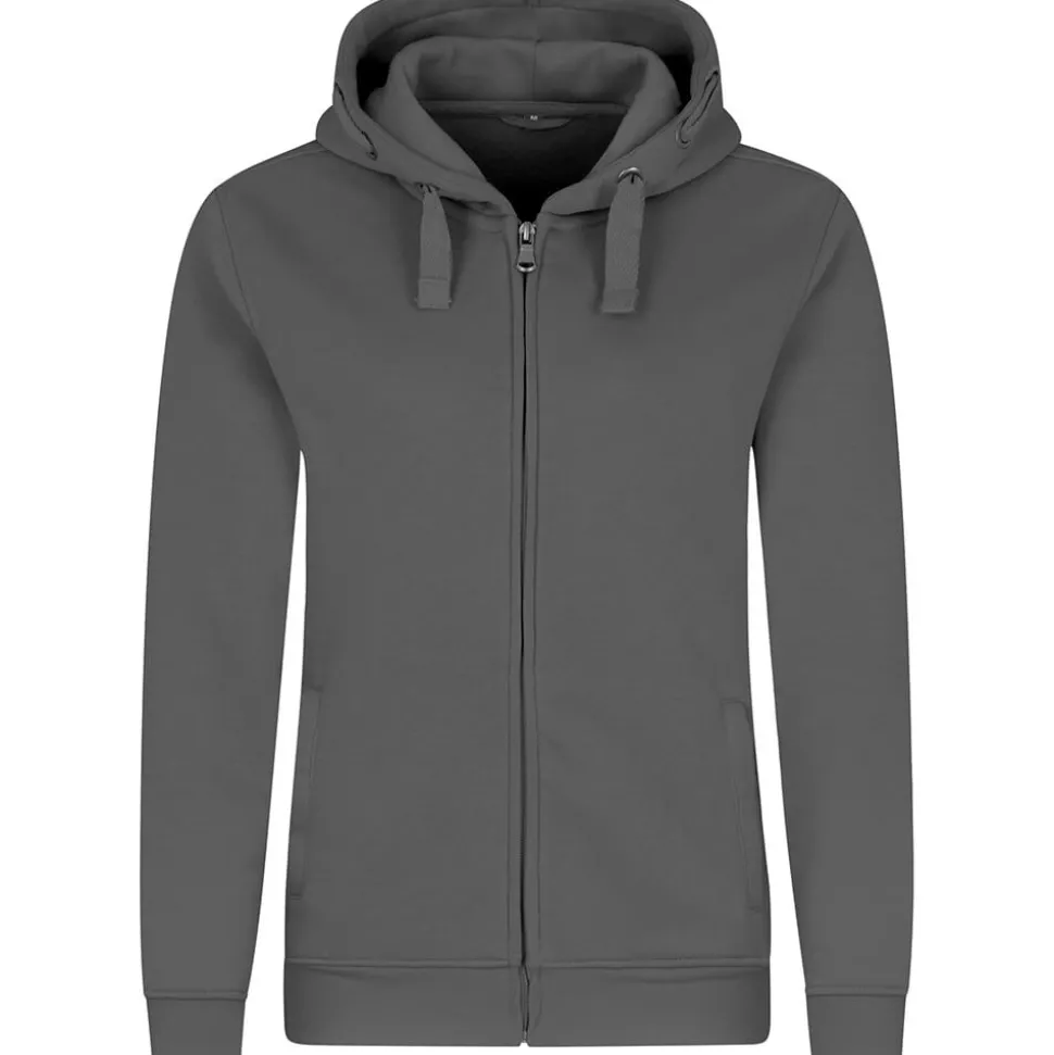 Frauen Premium Kapuzen-Sweatjacke 70/30 Mischgewebe in Übergröße